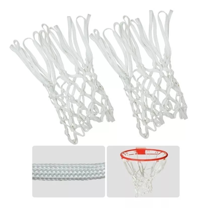 Mallas Para Aro Baloncesto  Blanco